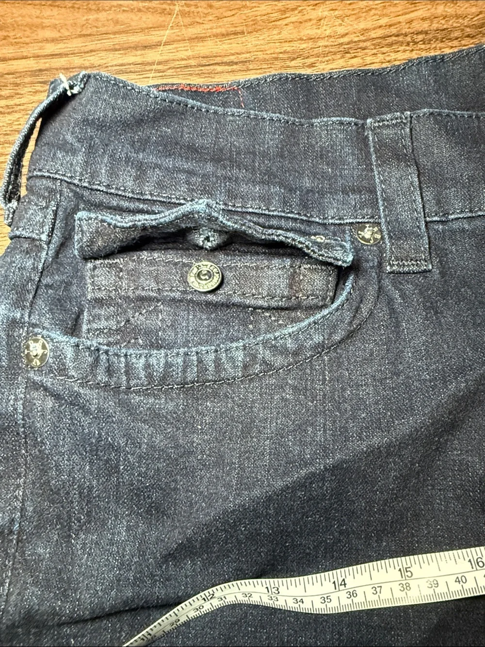 True Religion ROCCO 36x34 Relaxed Skinny Dark Wash Jeans